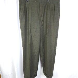 Hart Schaffner Marx Dress Pants Mens 38x28 Gray High Rise Pleated